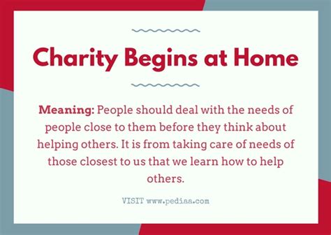 charity begins at home meaning|'Charity Begins At Home' Meaning .